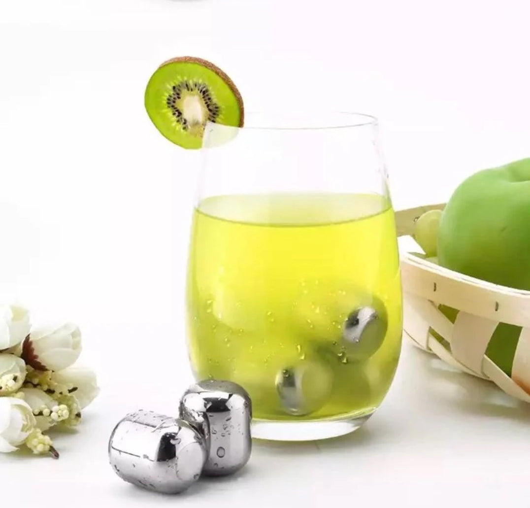 C. J. Stainless Steel Ice Cubes